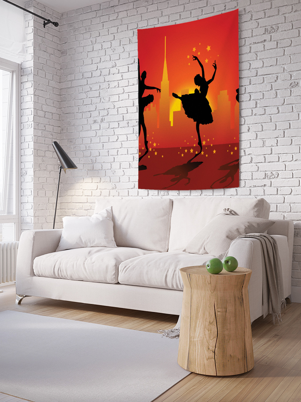 

Вертикальное фотопанно на стену JoyArty Танец на фоне города 150x200 см, Танец на фоне города