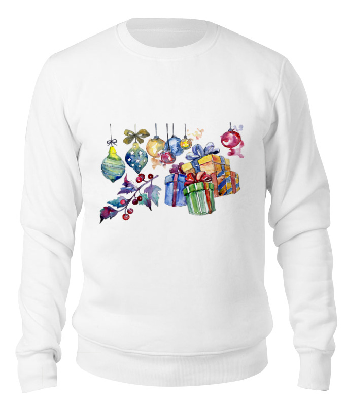 

Свитшот унисекс Printio С новым годом! белый 2XL, С новым годом!