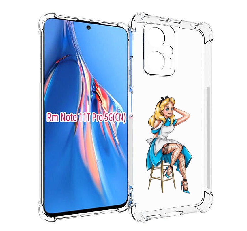 

Чехол MyPads девушка-в-чулках женский для Xiaomi Redmi Note 11T Pro / 11T Pro Plus / Po..., Прозрачный, Tocco