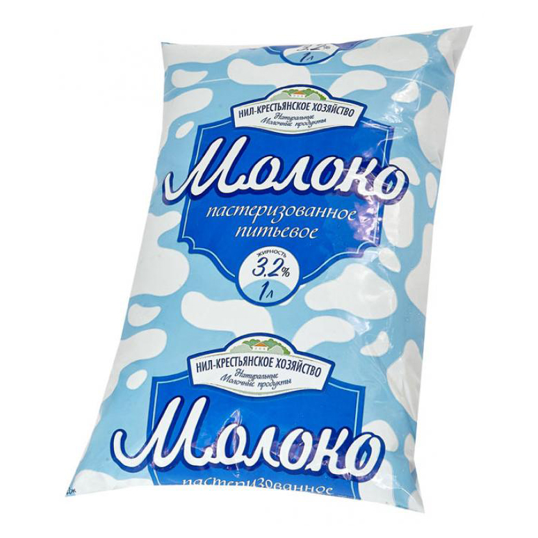 

Молоко НИЛ пастеризованное 3,2% бзмж 1 л