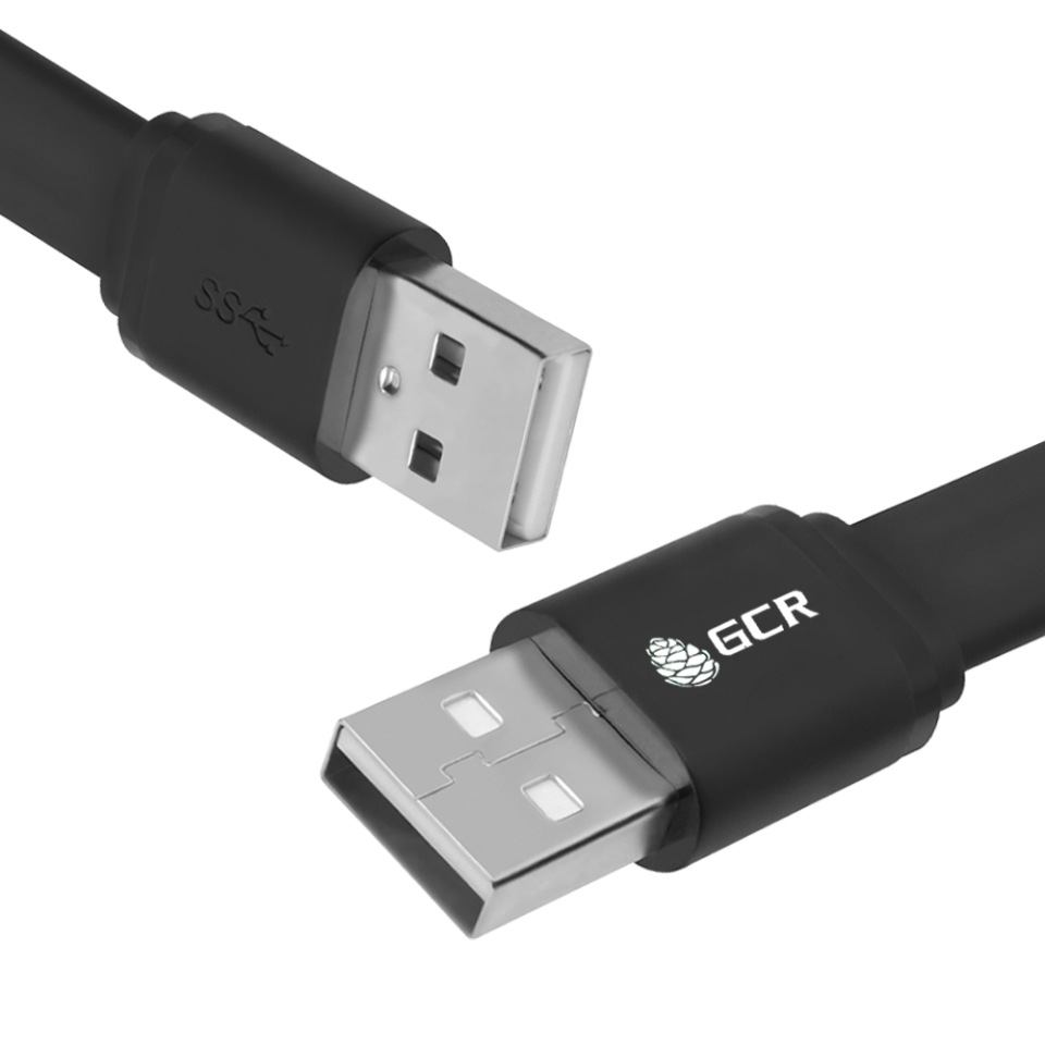 фото Кабель gcr usb am-am m-m 2м (gcr-um7m-bcg-2.0m)