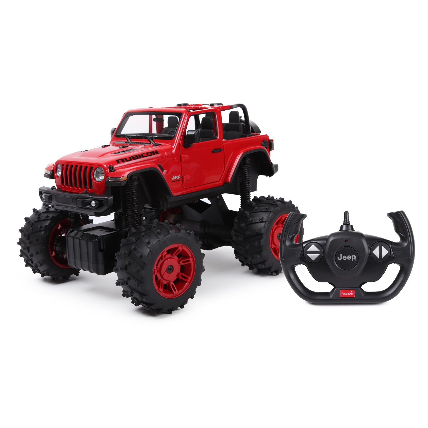 

Машина Rastar РУ 1:14 Jeep Wrangler Jl Красная 79410