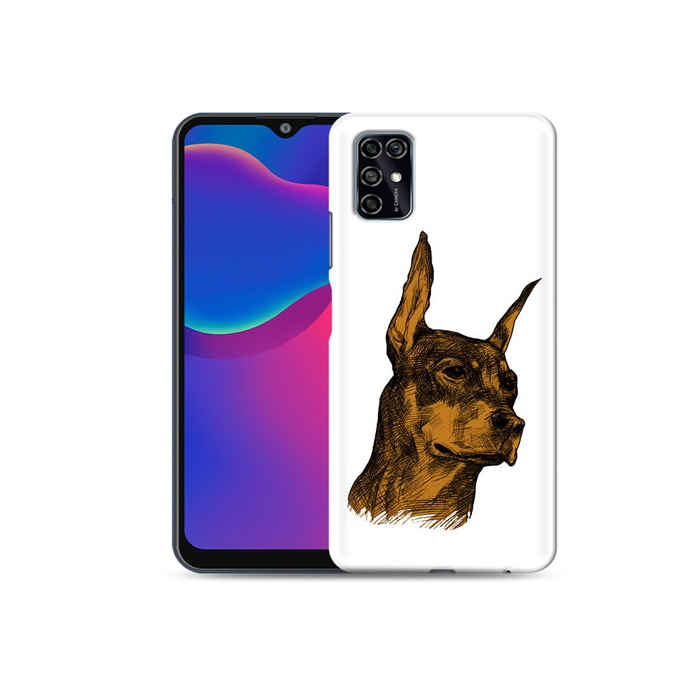 Чехол MyPads Tocco для ZTE Blade V2020 Smart скетч доберман (PT156449.459.605)