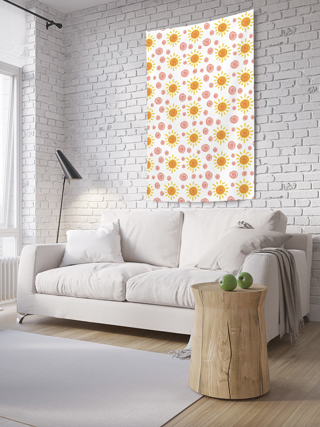 

Вертикальное фотопанно на стену JoyArty Спиральное солнце 150x200 см, Спиральное солнце