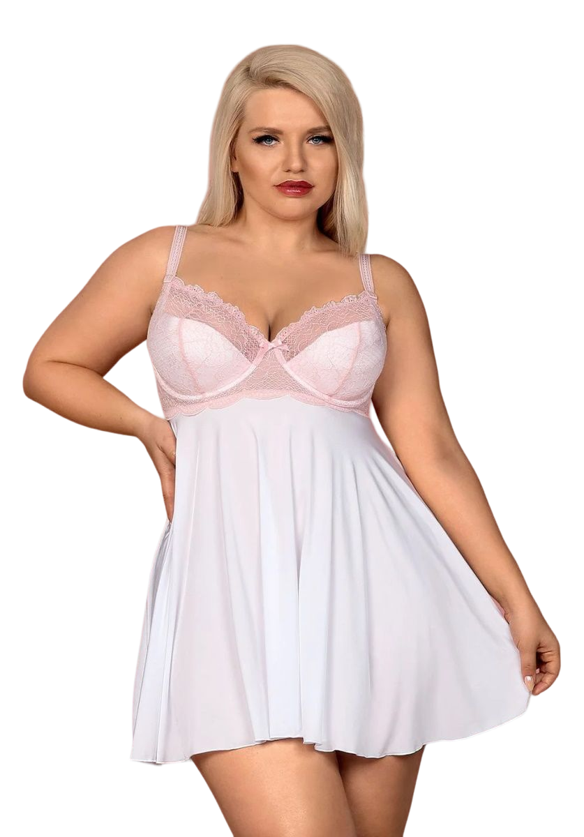 

Восхитительный коротенький беби-долл Girlly с кружевом, Белый