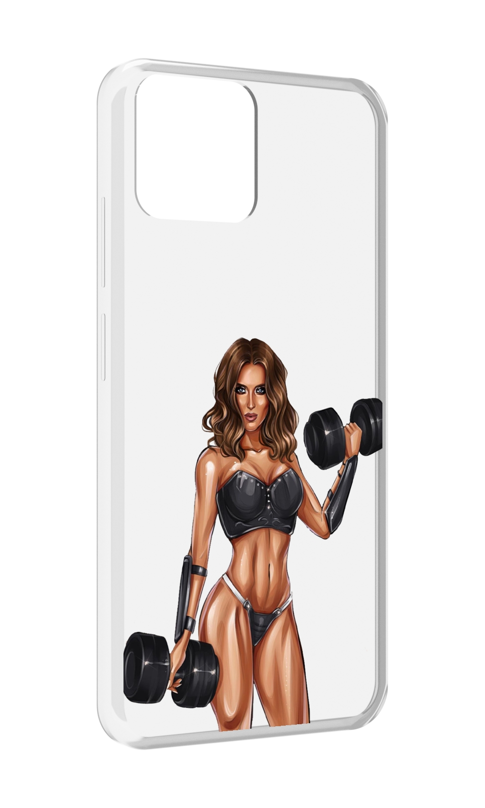 

Чехол MyPads девушка с гантелями спорт женский для Blackview A95, Прозрачный, Tocco