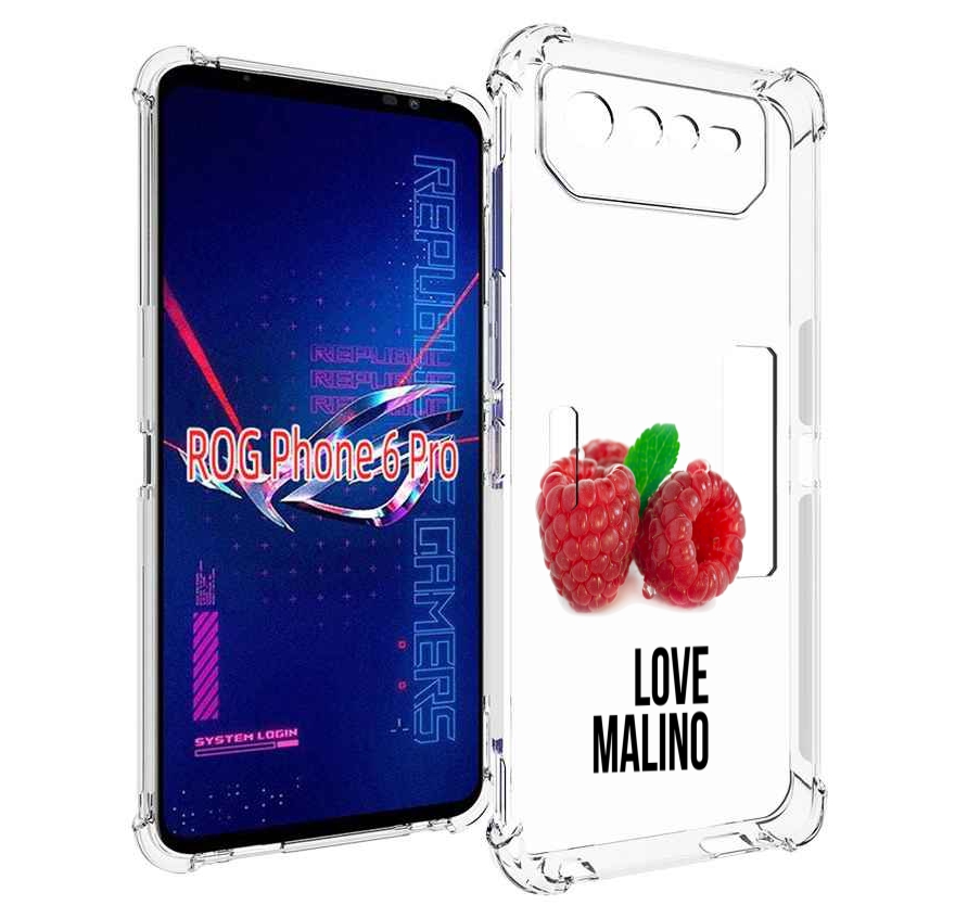

Чехол MyPads Бренд лове малино для Asus ROG Phone 6 Pro, Прозрачный, Tocco