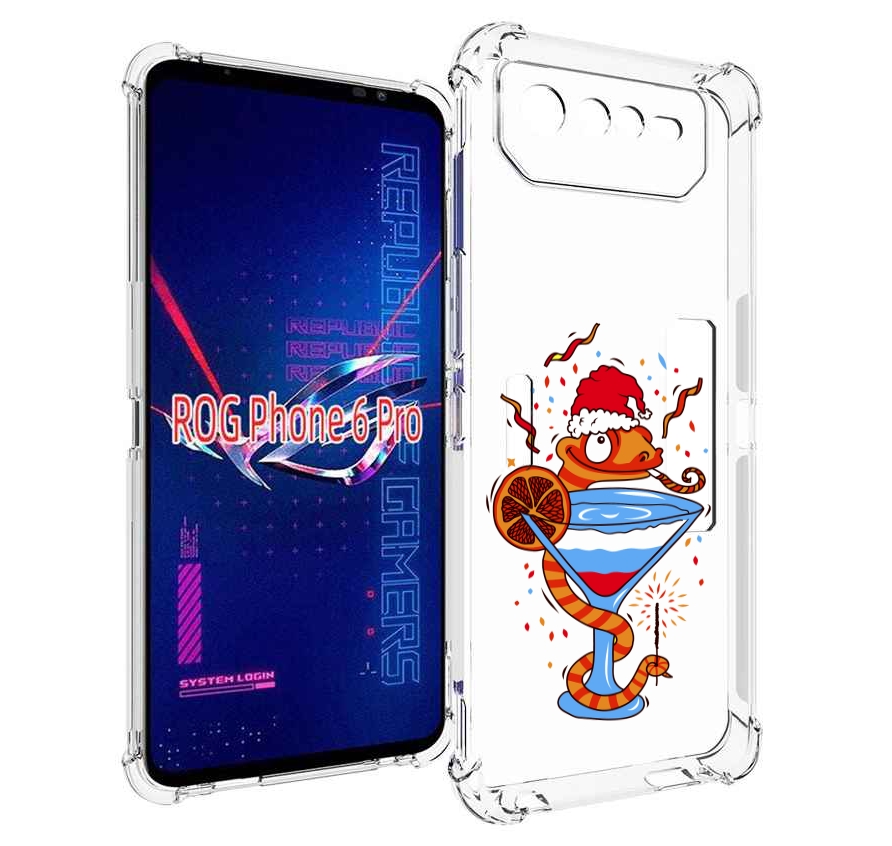 

Чехол MyPads змейка для Asus ROG Phone 6 Pro, Прозрачный, Tocco