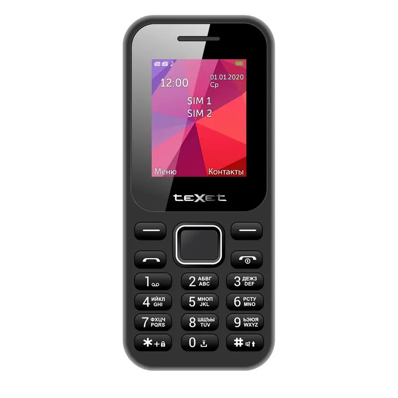 

Сотовый телефон TEXET TM-122 Black