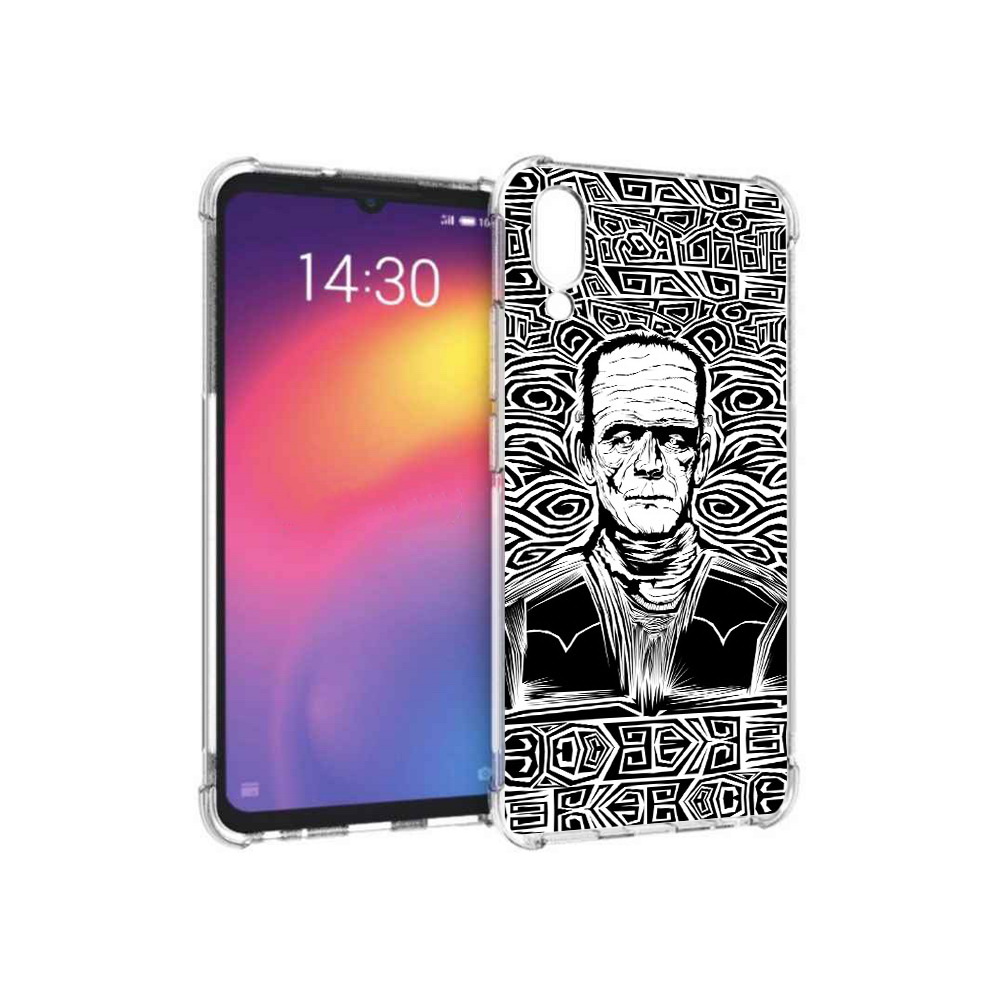 

Чехол MyPads Tocco для Meizu Note 9 франкенштейн черно белый (PT134513.88.661), Прозрачный, Tocco