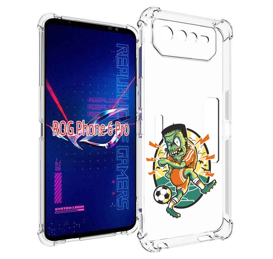

Чехол MyPads зомби футболист для Asus ROG Phone 6 Pro, Прозрачный, Tocco