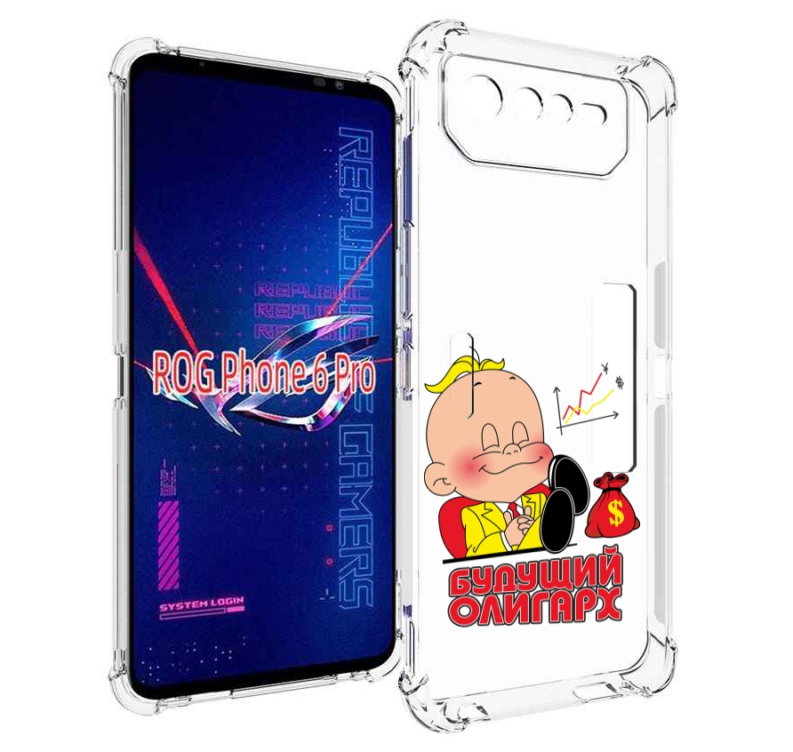 

Чехол MyPads Будущий олигарх для Asus ROG Phone 6 Pro, Прозрачный, Tocco