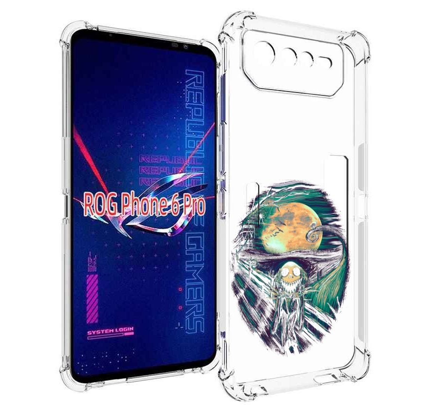 

Чехол MyPads зубастое существо абстракция для Asus ROG Phone 6 Pro, Прозрачный, Tocco