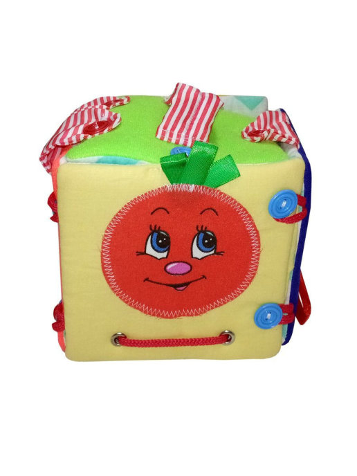 фото Игрушка мягконабивная куб-сумка, 12x12 см учитель итм-104