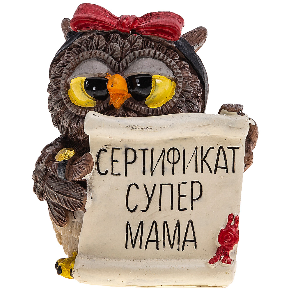 фото Фигурка "совята итри" 6*5,5 см. высота 7,5 см. lefard_537-359