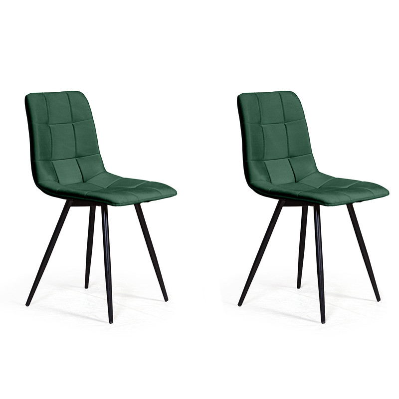 Комплект стульев Uno 25 опора конус, Barkhat 19, зелёный, 2 шт.