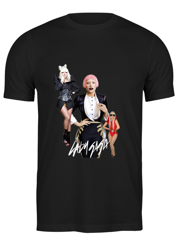 

Футболка мужская Printio Lady gaga черная S, Черный, Lady gaga