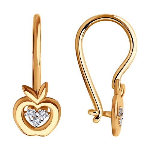

Серьги из золота TEO MAORI 829989, фианит, 829989