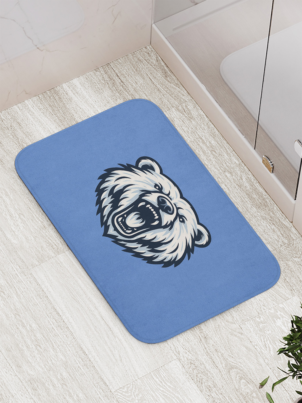 Коврик для ванной и туалета мягкий JoyArtyБелый медведь bath_431028 1199₽