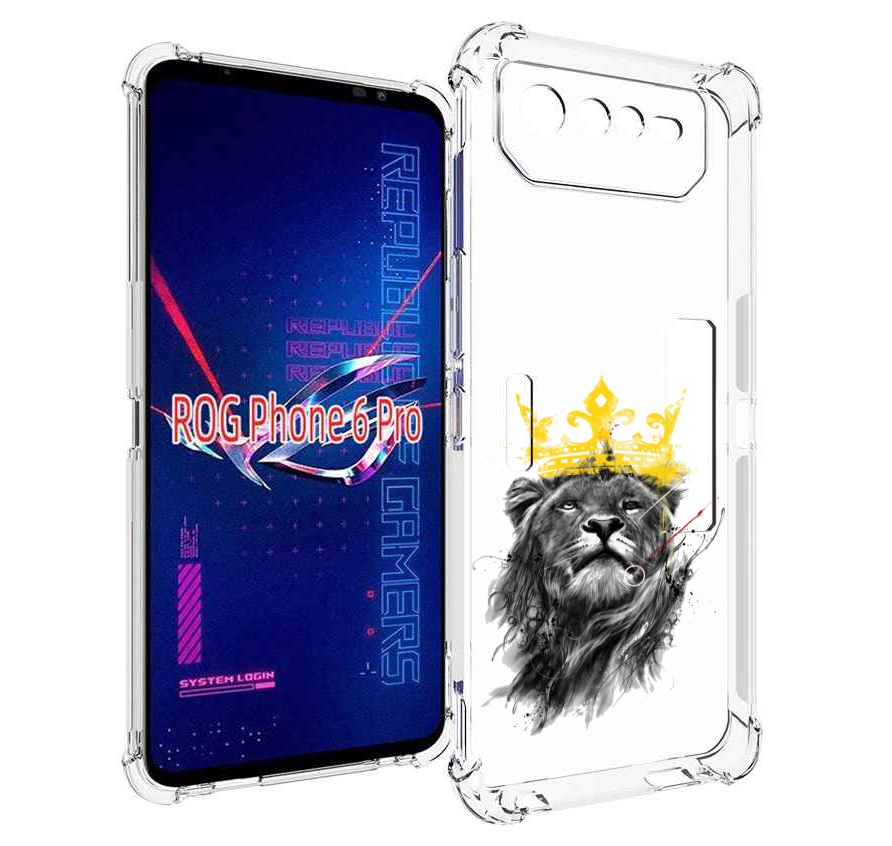 

Чехол MyPads король-лев для Asus ROG Phone 6 Pro, Прозрачный, Tocco
