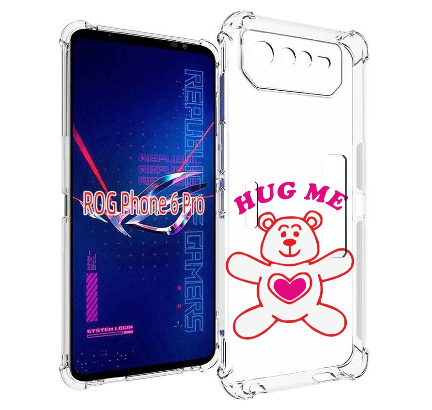 

Чехол MyPads 14 февраля обними меня для Asus ROG Phone 6 Pro, Прозрачный, Tocco