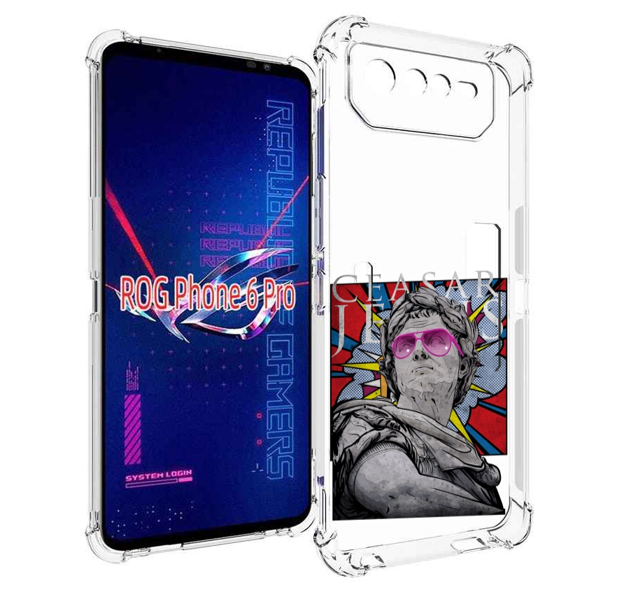 

Чехол MyPads крутая статуя свободы для Asus ROG Phone 6 Pro, Прозрачный, Tocco