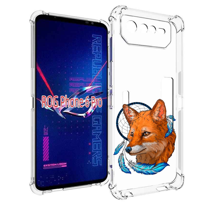 

Чехол MyPads лиса и ловец снов для Asus ROG Phone 6 Pro, Прозрачный, Tocco