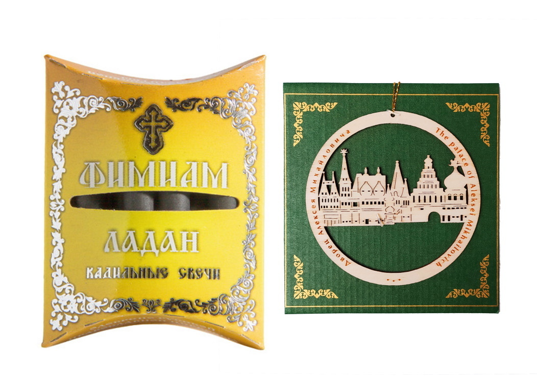 

Фимиам кадильные свечи ELG Ладан, малые + сувенирное украшение