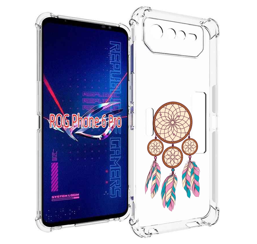 

Чехол MyPads ловец снов бежевый для Asus ROG Phone 6 Pro, Прозрачный, Tocco
