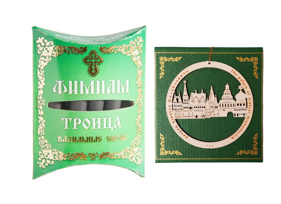

Фимиам кадильные свечи ELG Троица, малые + сувенирное украшение