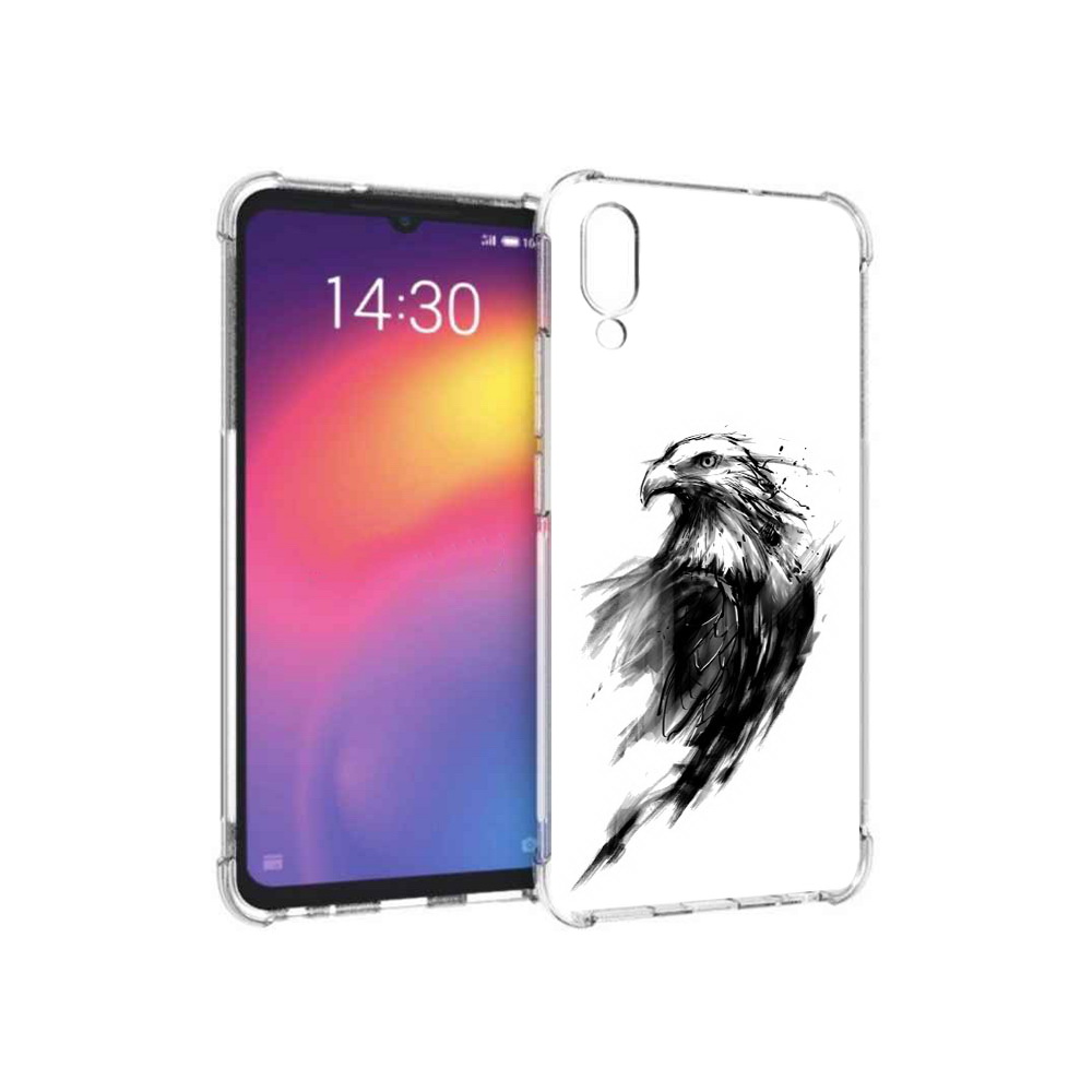 

Чехол MyPads Tocco для Meizu Note 9 чб птица (PT134513.88.670), Прозрачный, Tocco