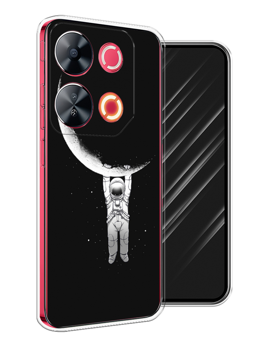 

Чехол Awog на Itel P65 "Космонавт", Белый;черный, 3202350-1