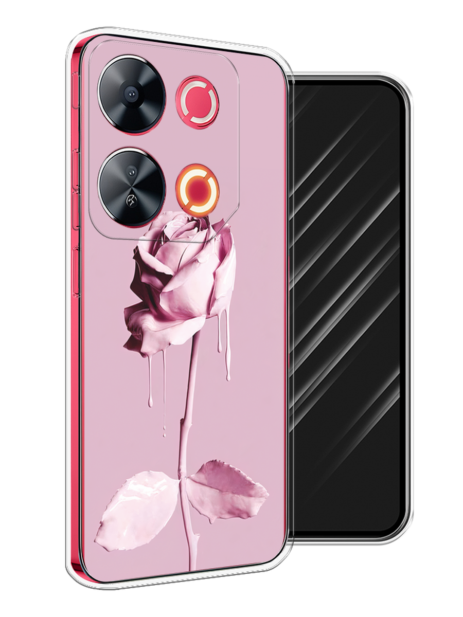 

Чехол Awog на Itel P65 "Роза в краске", Белый;розовый, 3202350-1