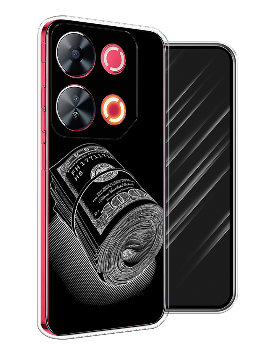 

Чехол Awog на Itel P65 "Кубышка денег", Черный;серебристый, 3202350-1