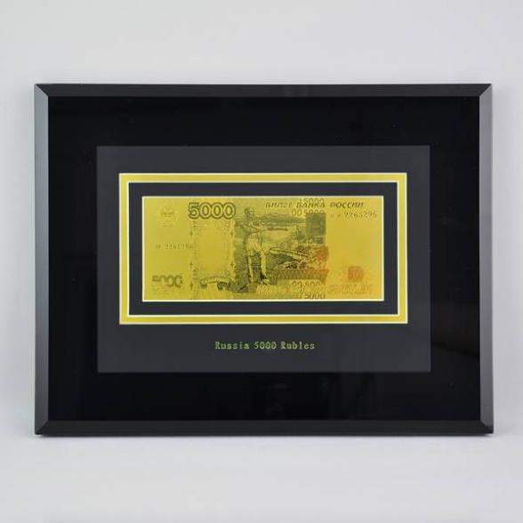 фото Настенное панно с банкнотой 5000 руб. hb-145-tg knp-hb-145-tg hsin bi golden