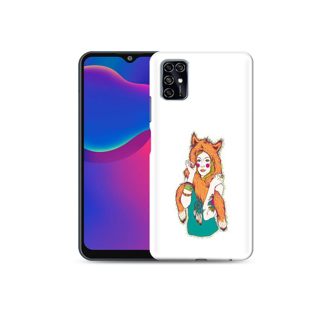 

Чехол MyPads Tocco для ZTE Blade V2020 Smart Девушка лиса (PT156449.459.62), Прозрачный, Tocco