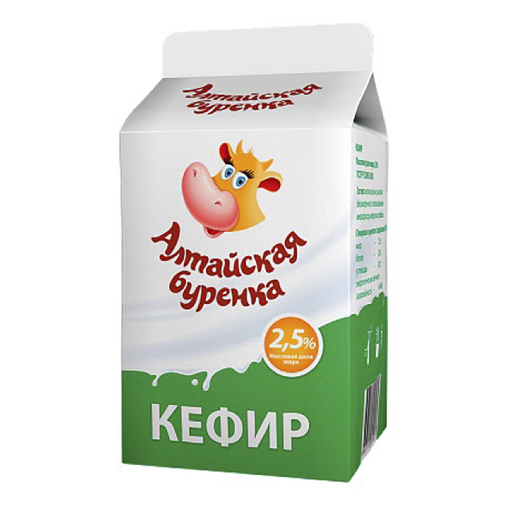 

Кефир Алтайская буренка 2,5% бзмж 450 мл