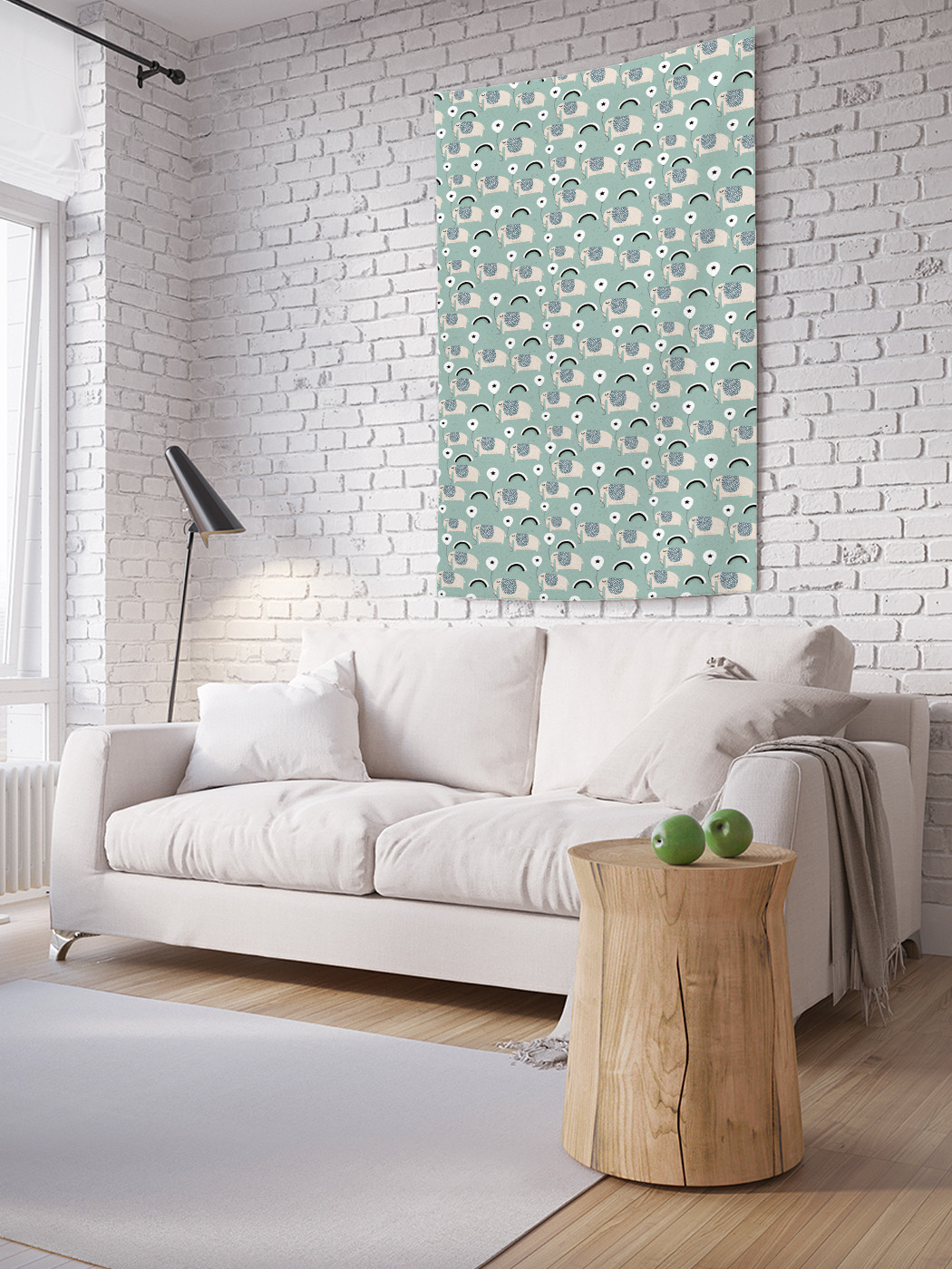 

Вертикальное фотопанно на стену JoyArty Слон с шариком 150x200 см, Слон с шариком