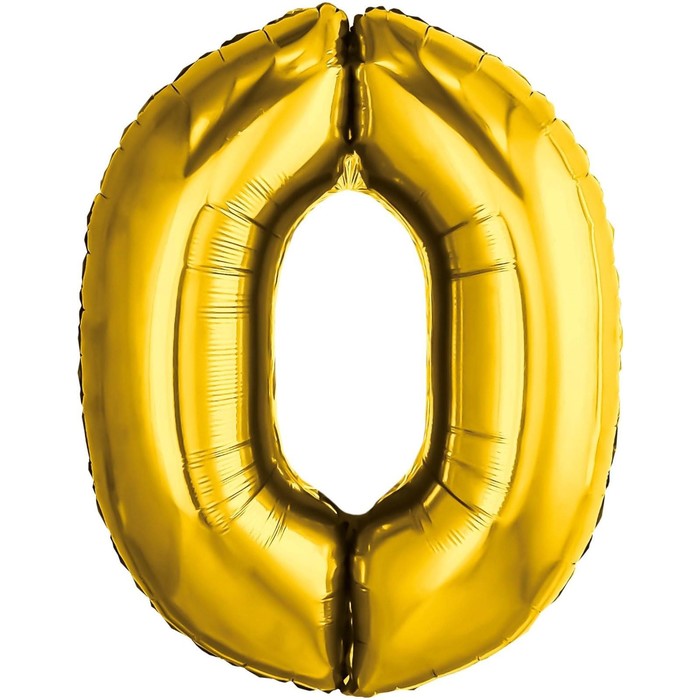

Шар фольгированный 32 Цифра 0, золото, Золотистый, Воздушное оформление. Цифры