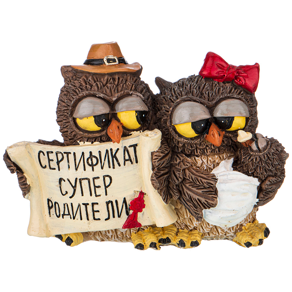 

Фигурка "Совята итри" 10*5,5 см. высота 7 см. Lefard_537-402, 537-402