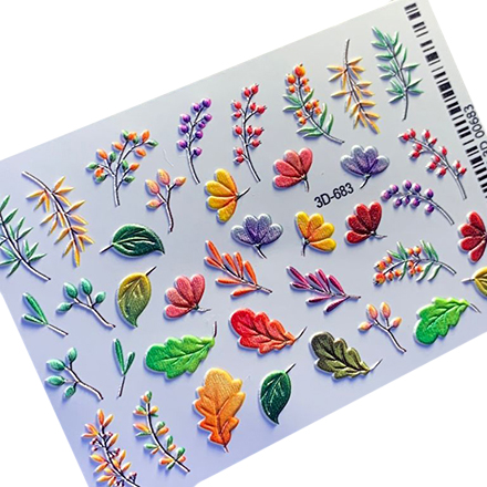 

Набор, Anna Tkacheva, 3D-слайдер №683 «Осень. Листья», 3 шт., Разноцветный