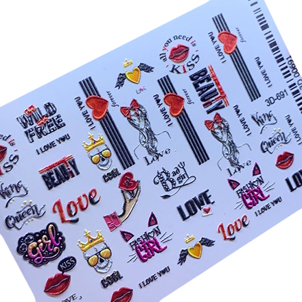 

Набор, Anna Tkacheva, 3D-слайдер №691 «Сердце. Любовь», 3 шт., Разноцветный