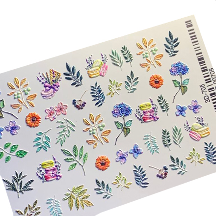 

Набор, Anna Tkacheva, 3D-слайдер №705 «Листья. Веточки», 3 шт., Разноцветный