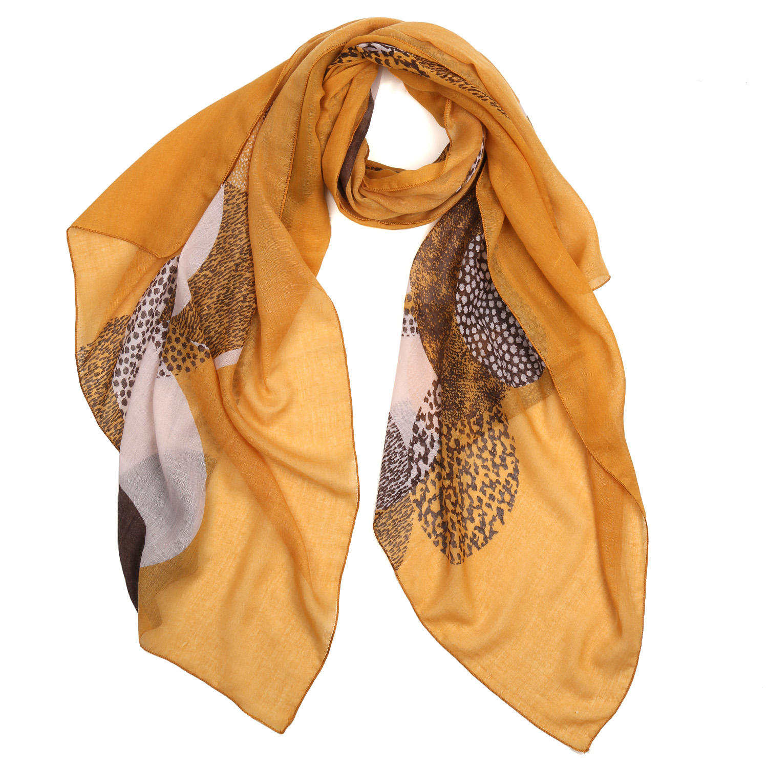 

Шарф женский FABRETTI VFV0007-7, желтый, VFV0007-7