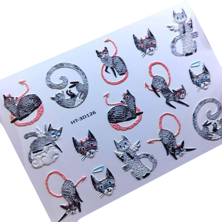Купить Набор, Anna Tkacheva, 3D-слайдер HT №126 «Животные. Кошки», 3 шт.