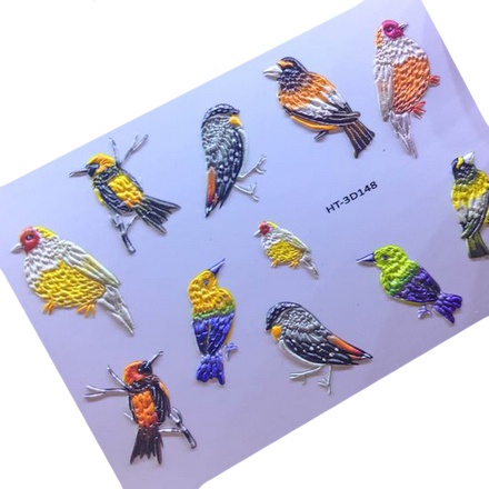 

Набор, Anna Tkacheva, 3D-слайдер HT №148 «Птицы. Птички», 3 шт., Разноцветный