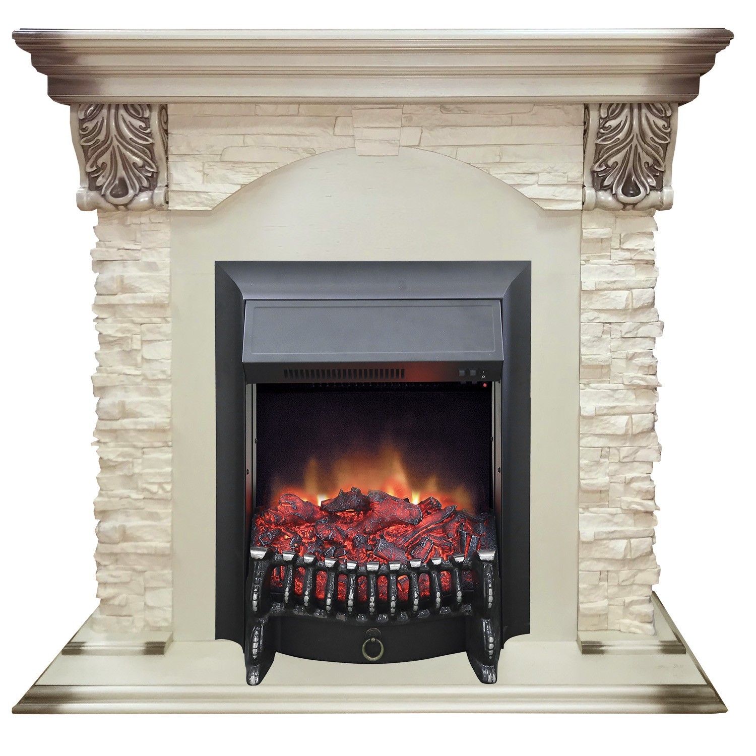 фото Электрический камин realflame dublin lux wt с fobos lux black s