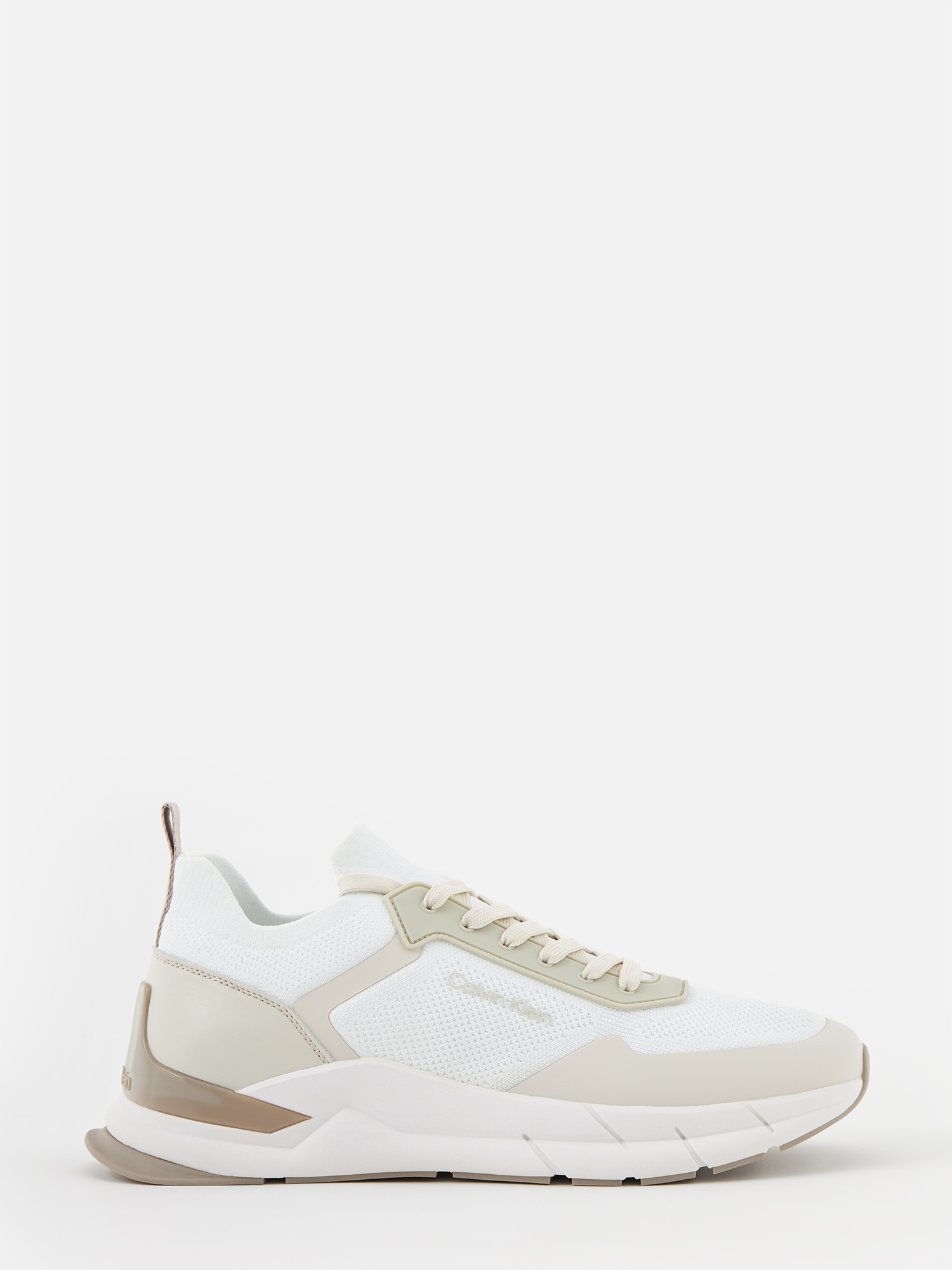 

Кроссовки мужские Calvin Klein HM0HM009180LH белые 41 EU, Бежевый, HM0HM009180LH