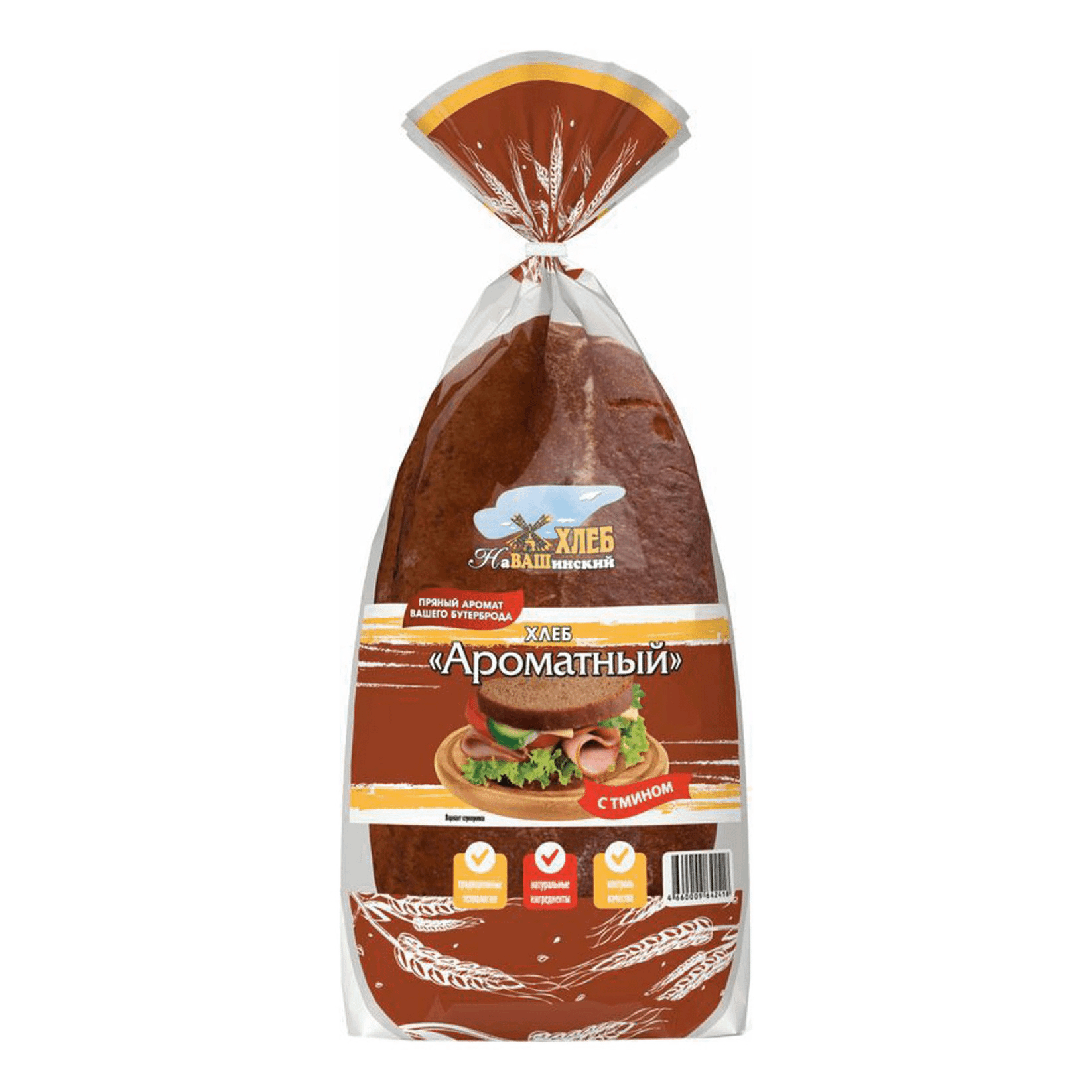 

Хлеб Навашинский хлеб Ароматный ржано-пшеничный в нарезке 300 г