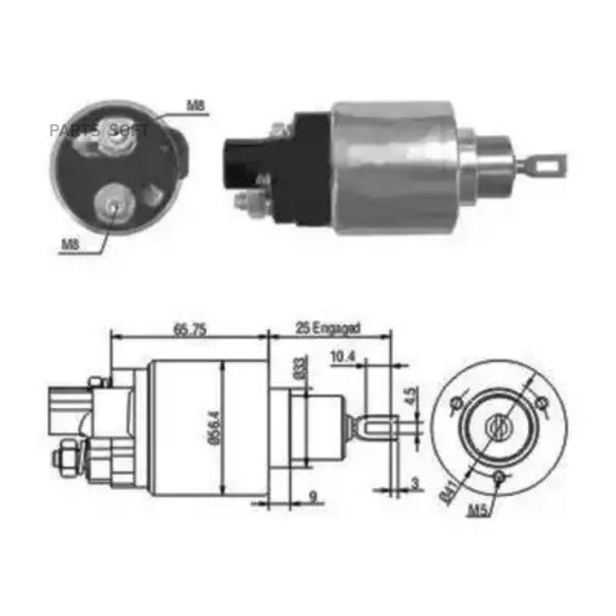 

Реле Втягивающее Toyota Corolla (E11) Avensis (T22) 1.6 1.8 MEAT & DORIA арт. 46070